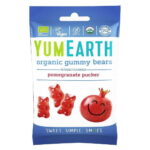 Yum Earth, Organic Gelatin-Free Pomegranate Puckers Gummy Bears (50 g)