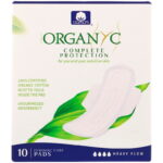 Organyc, Overnight Pads, Heavy Flow (10 Pads)
