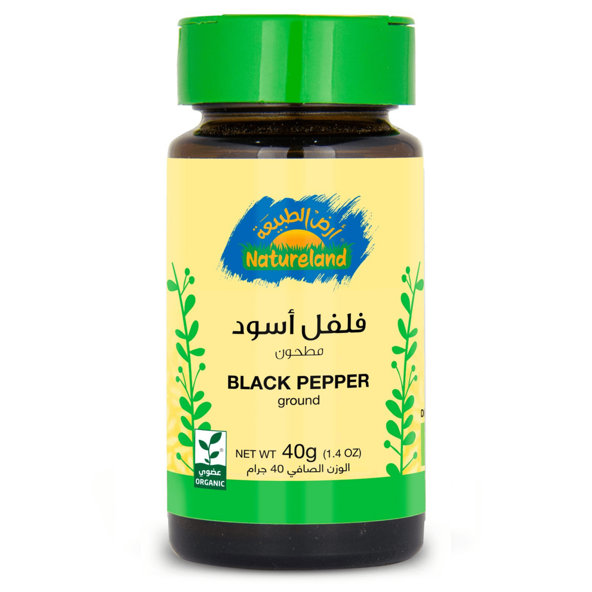 Nature Land, Organic Black Pepper, Ground (40 g) - Image 1