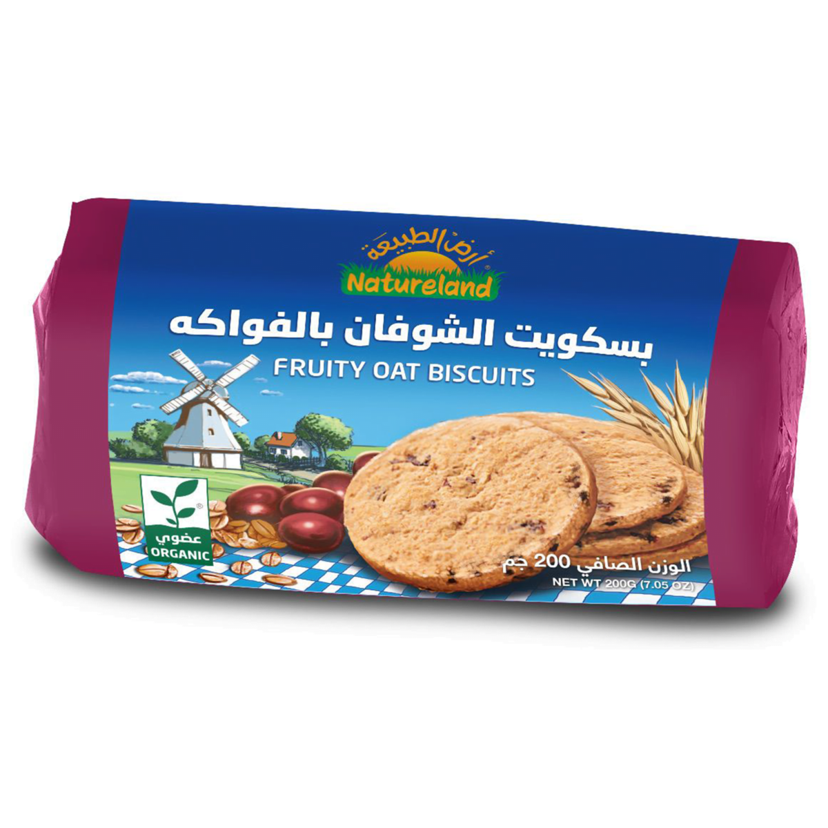 Nature Land, Fruity Oat Biscuits (200 g) - Image 1