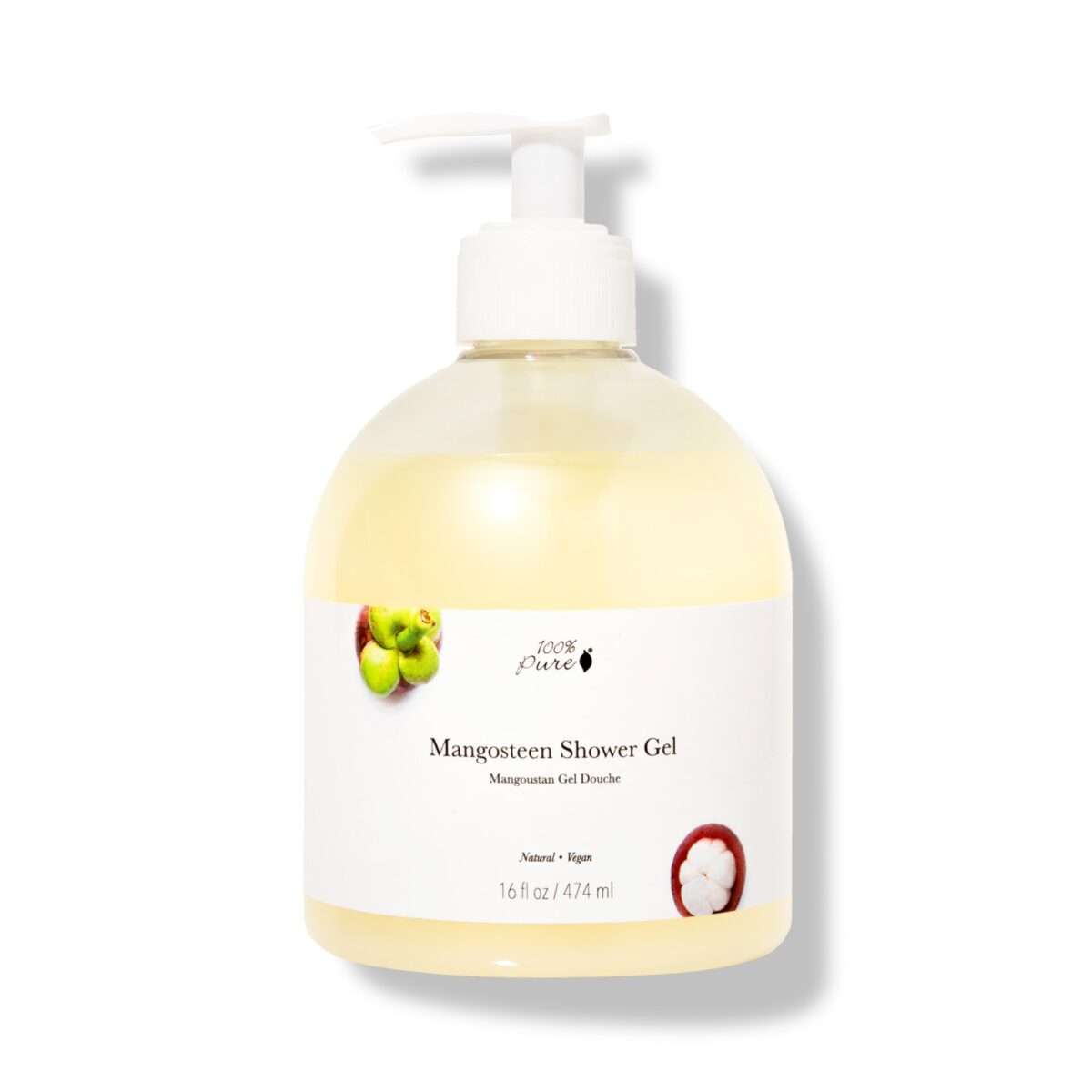 100% Pure , Mangosteen Shower Gel (474ml) - Image 1