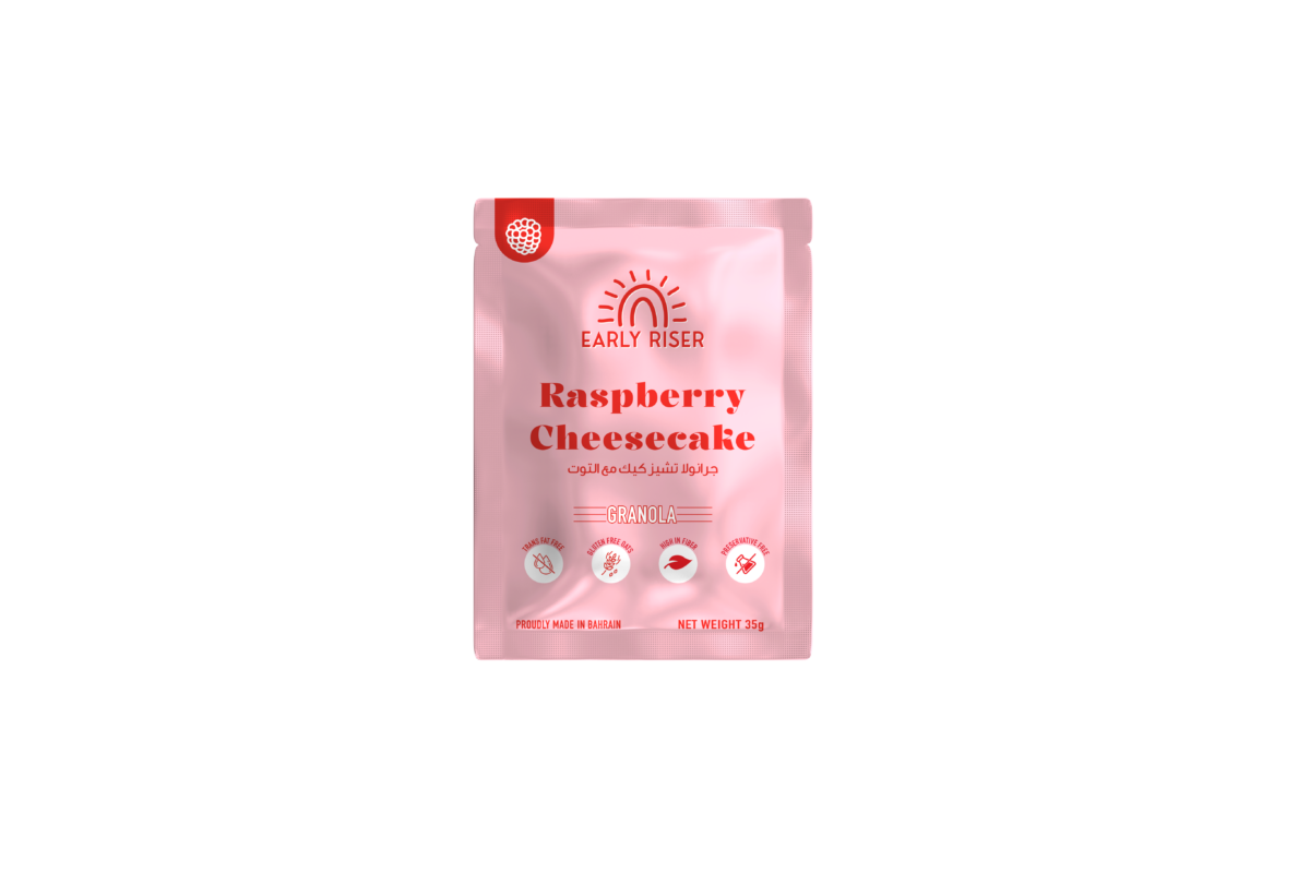 Early Riser, Raspberry Cheesecake Granola Sachet (35g) - Image 1