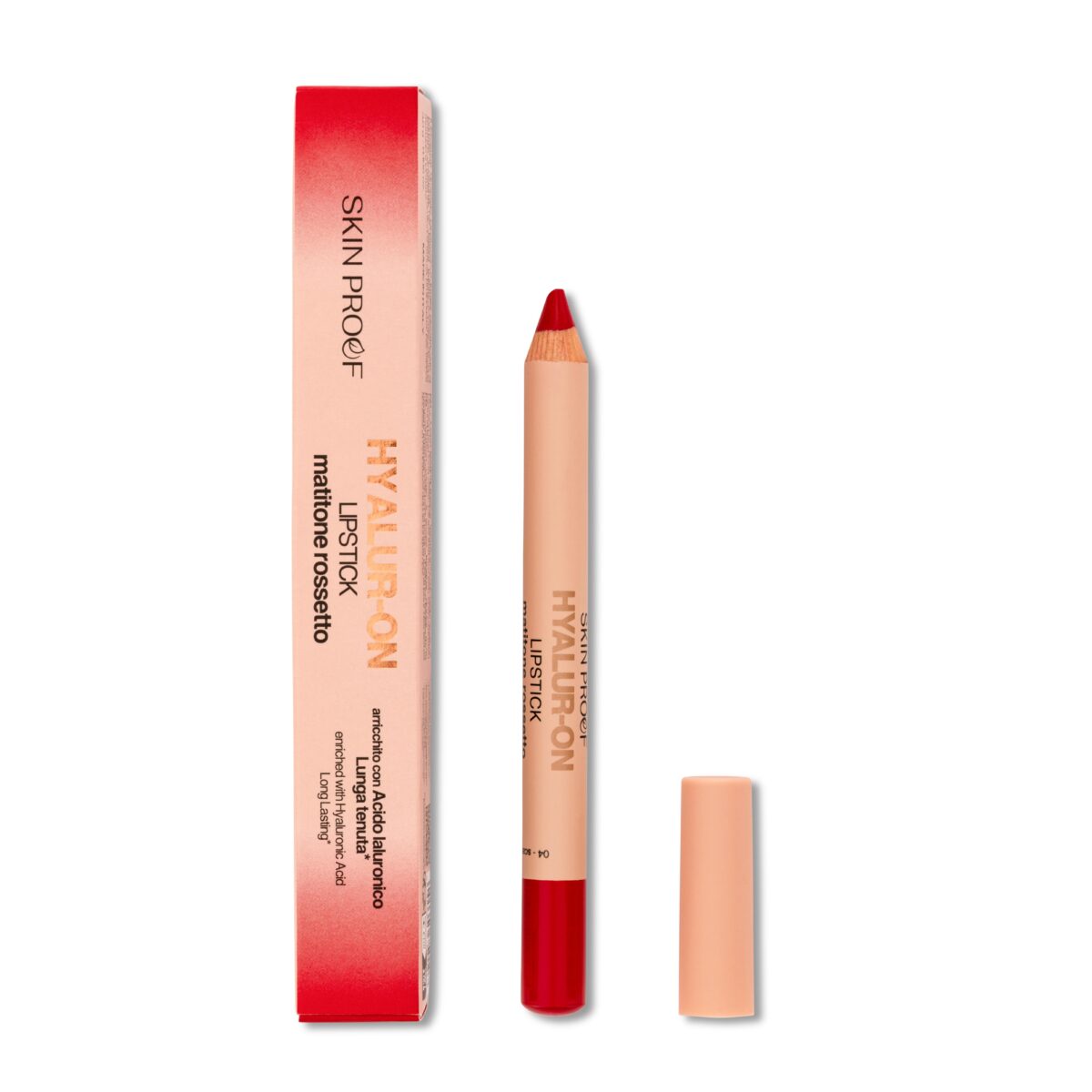 Skin Proof, Hyalur-on Lipstick Pencil - 04 Scarlet - Image 1